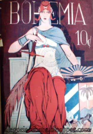 Una portada clásica de Bohemia 1928 Bohemia